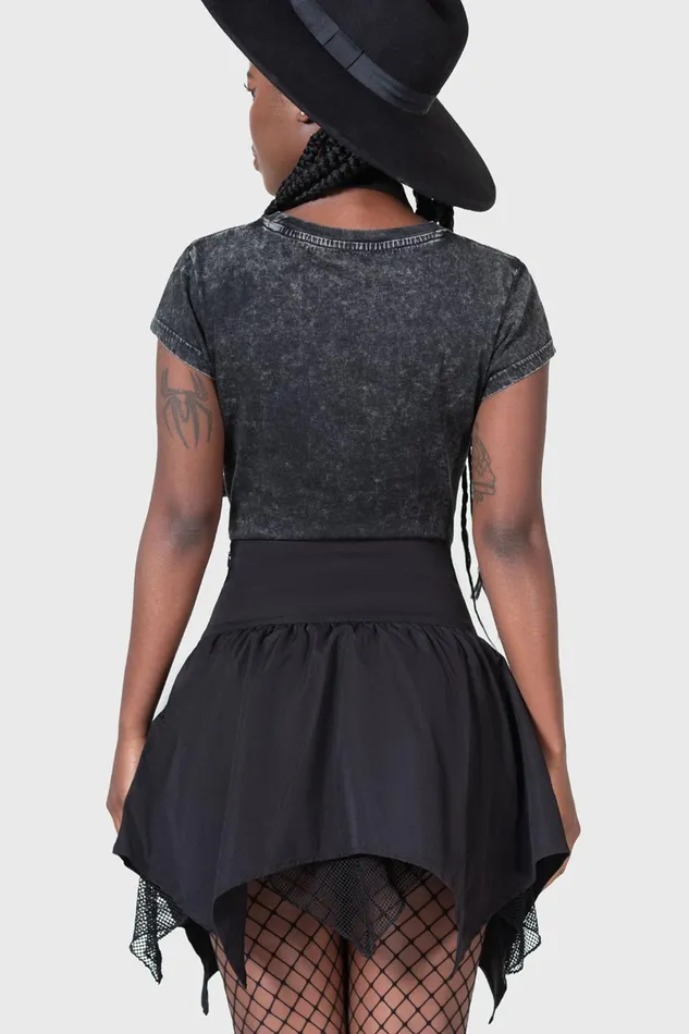 Killstar Mini Skirts Women Death Fairy Skirt