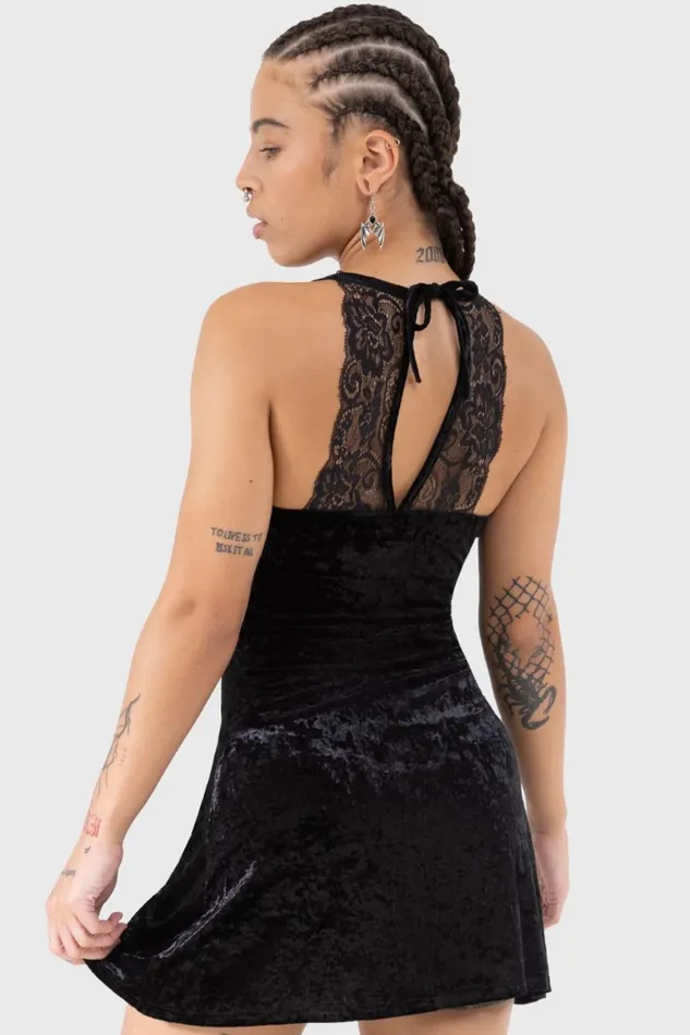 Killstar Mini Women Burnt Obsidian Lounge Dress