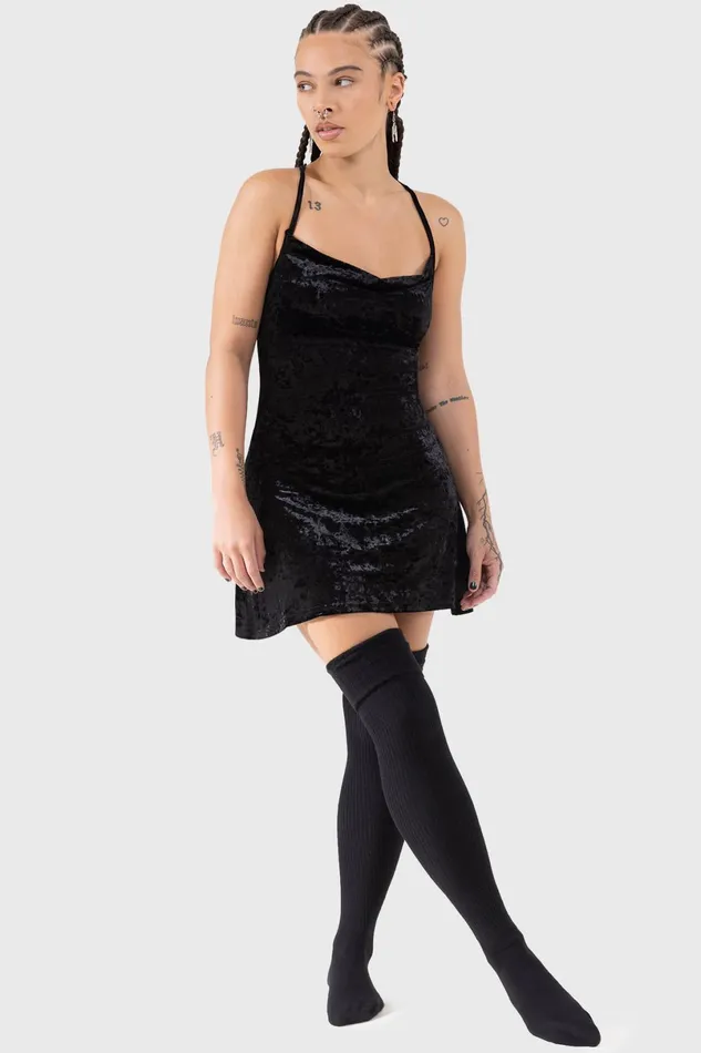 Killstar Mini Women Burnt Obsidian Lounge Dress