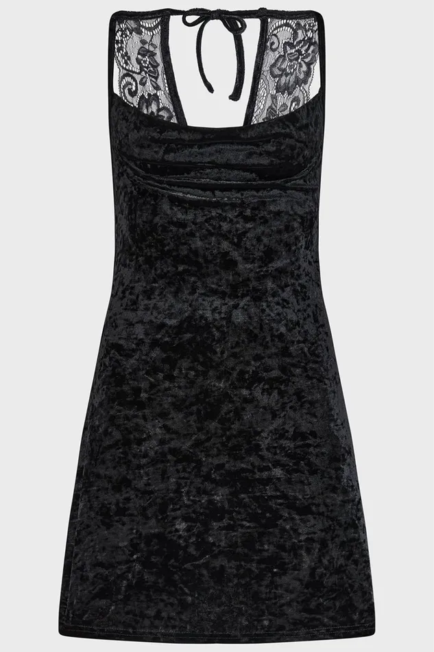 Killstar Mini Women Burnt Obsidian Lounge Dress