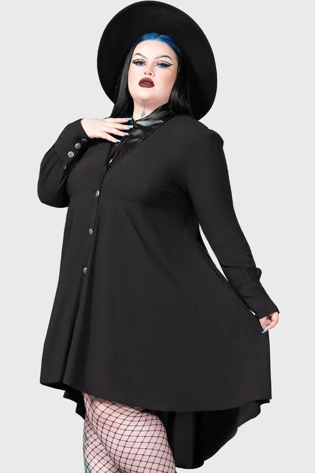 Killstar Shirt Women Heavens Below Shirt Dress