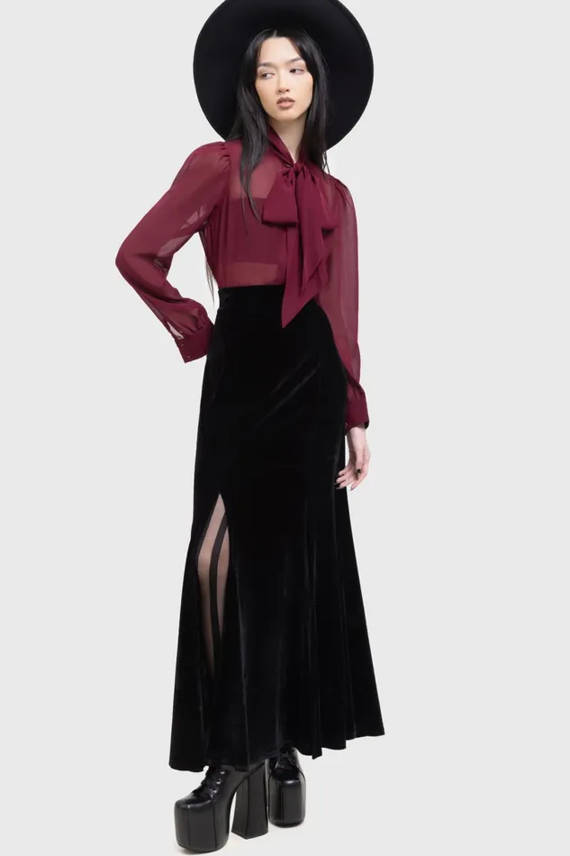 Killstar Shirts and Blouses Women Crimson Oracle Blouse