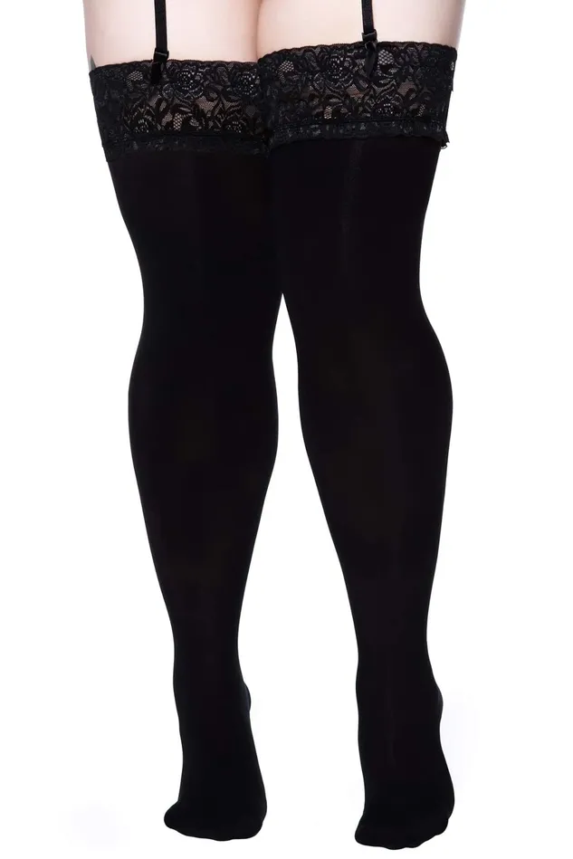 Killstar Socks and Tights Women Stop Staring Thigh High Socks