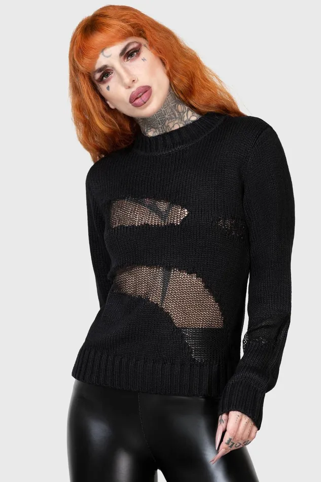Killstar Sweaters Women Torn Apart Sweater