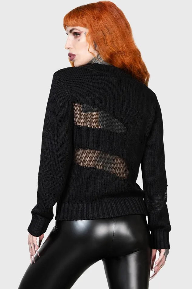 Killstar Sweaters Women Torn Apart Sweater