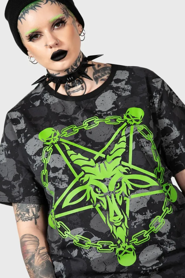 Killstar TShirts and Vests Men Tzompantli T Shirt