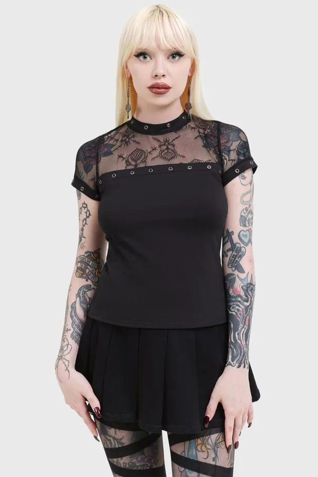Killstar TShirts and Vests Women Nighthawk Top