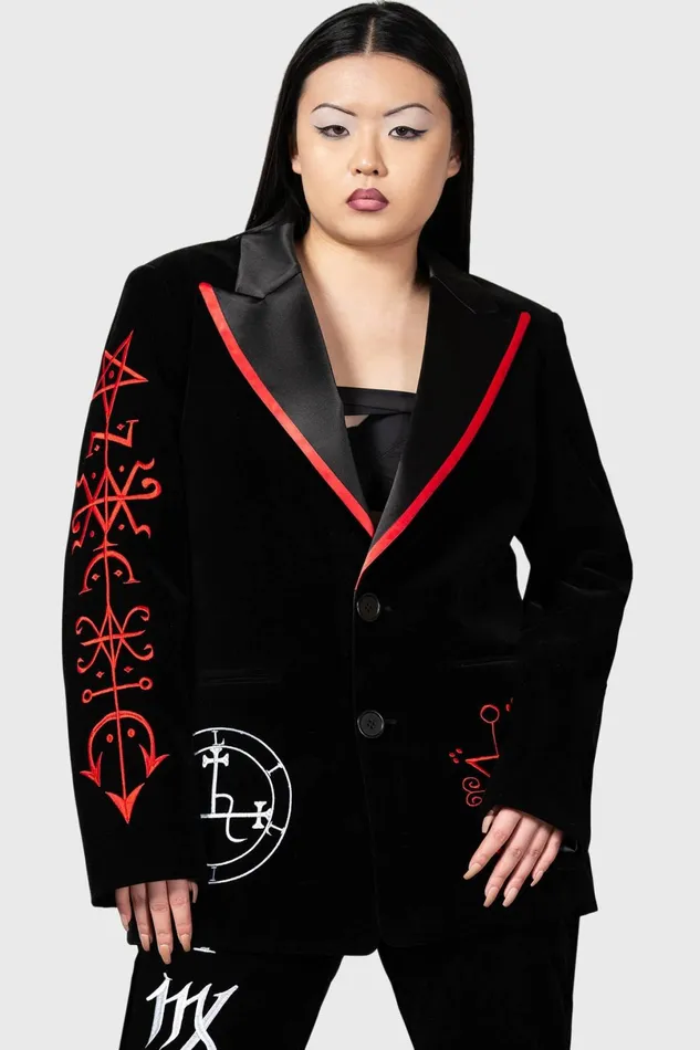 Killstar Velvet Women Beelzebub Jacket