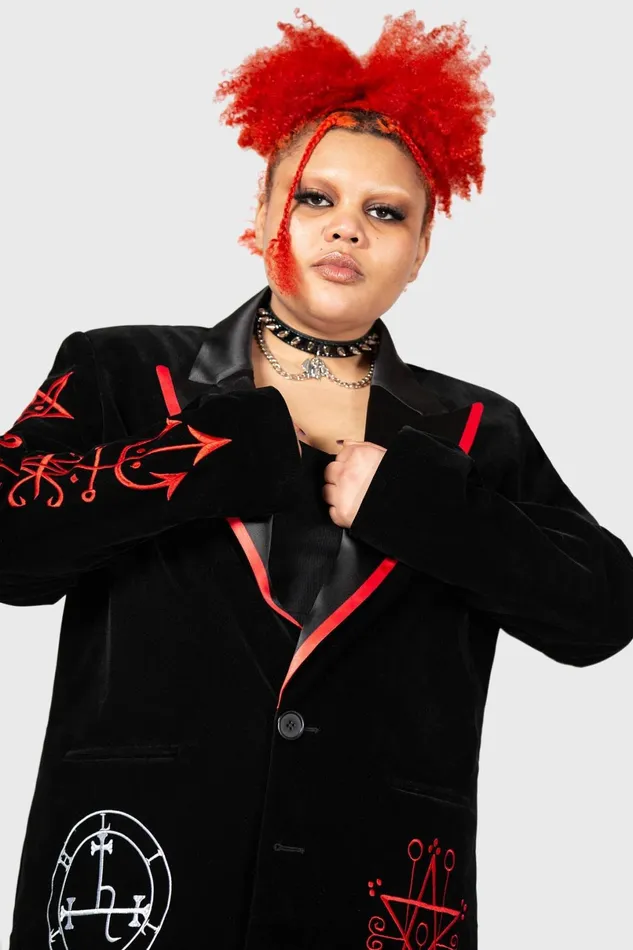 Killstar Velvet Women Beelzebub Jacket