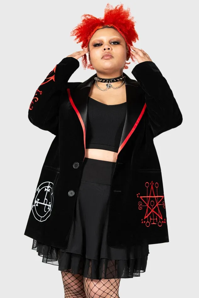 Killstar Velvet Women Beelzebub Jacket