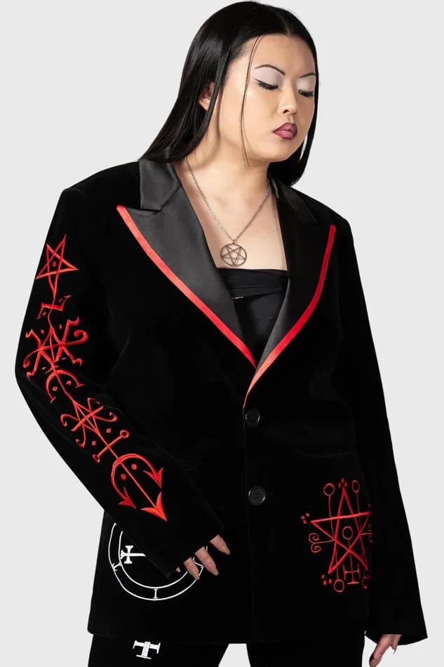 Killstar Velvet Women Beelzebub Jacket