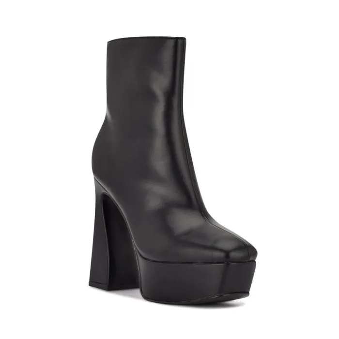 Klinda Platform Booties Black Women Nine West Heels Klinda Platform Booties Black Women Nine West Heels