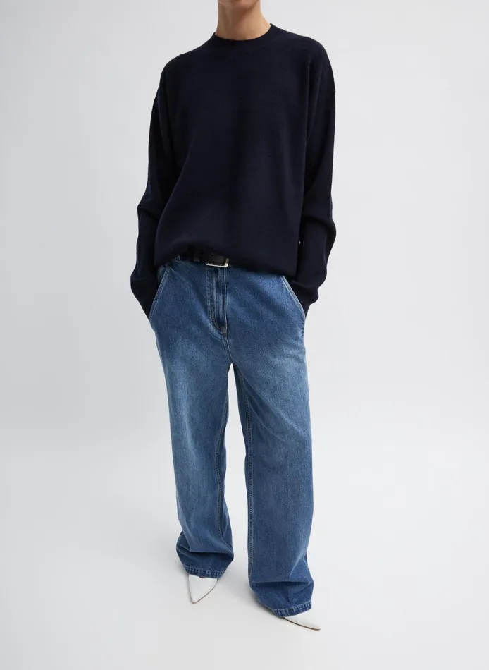Knitwear and Sweatshirts Women Tibi Anna Merino Wool HoleAtBack Pullover