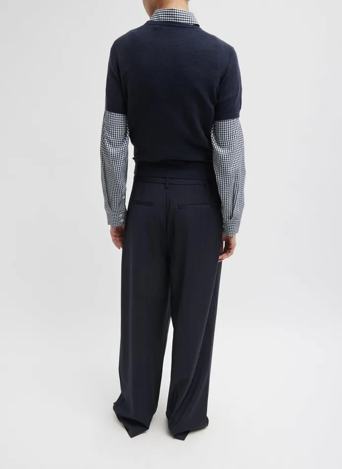 Knitwear and Sweatshirts Women Tibi Skinlike Mercerized Wool Shrunken Tee