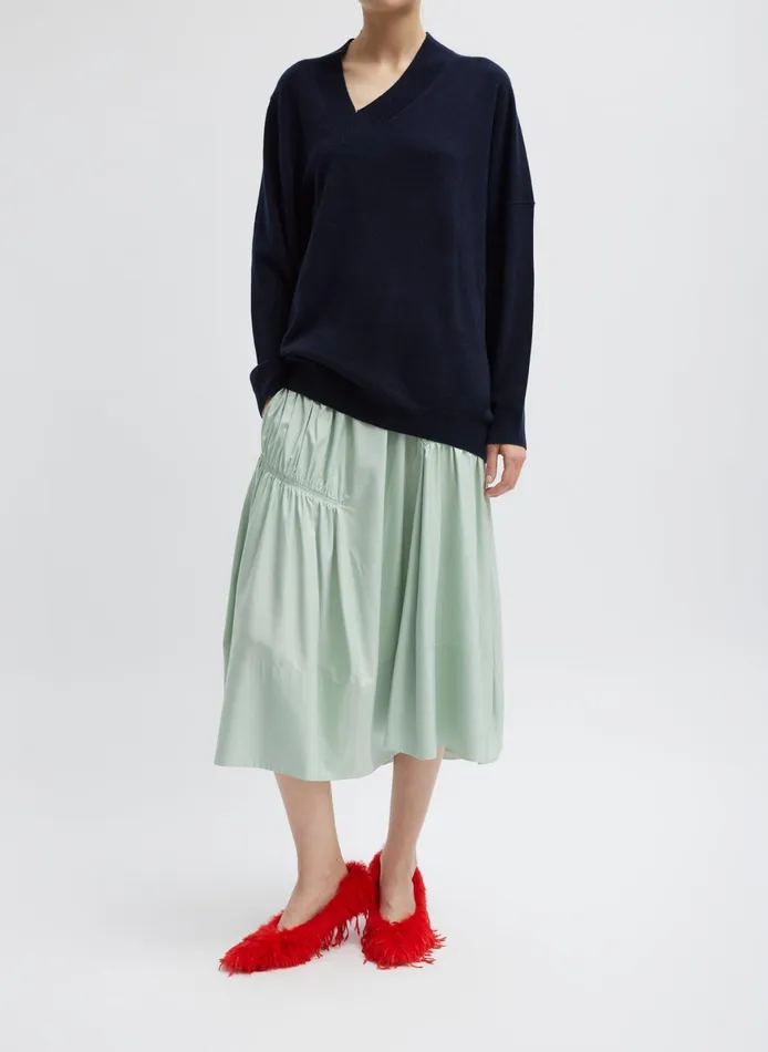 Knitwear and Sweatshirts Women Tibi Washable Cashmere Warp VNeck Pullover