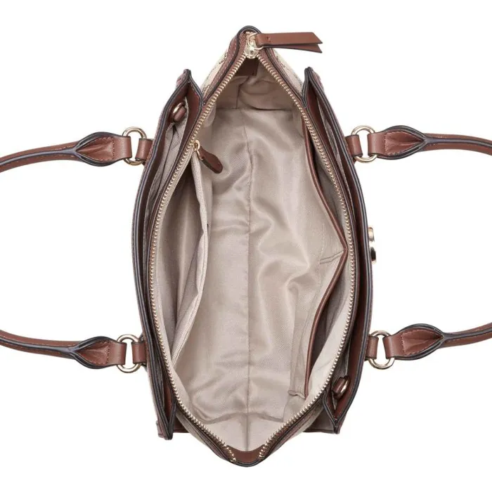 Kyelle Jet Set Satchel Mocha Logomahogany Women Nine West Satchels and Shoulder Bags Kyelle Jet Set Satchel Mocha Logomahogany Women Nine West Satchels and Shoulder Bags