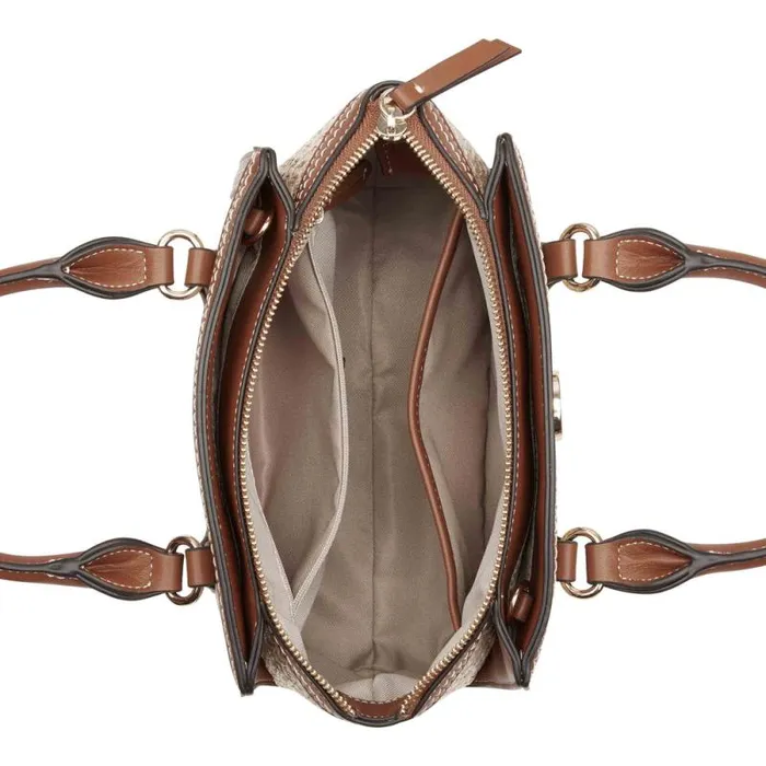 Kyelle Small Satchel Crossbody Natural Dark Camel Women Nine West Satchels and Shoulder Bags Kyelle Small Satchel Crossbody Natural Dark Camel Women Nine West Satchels and Shoulder Bags