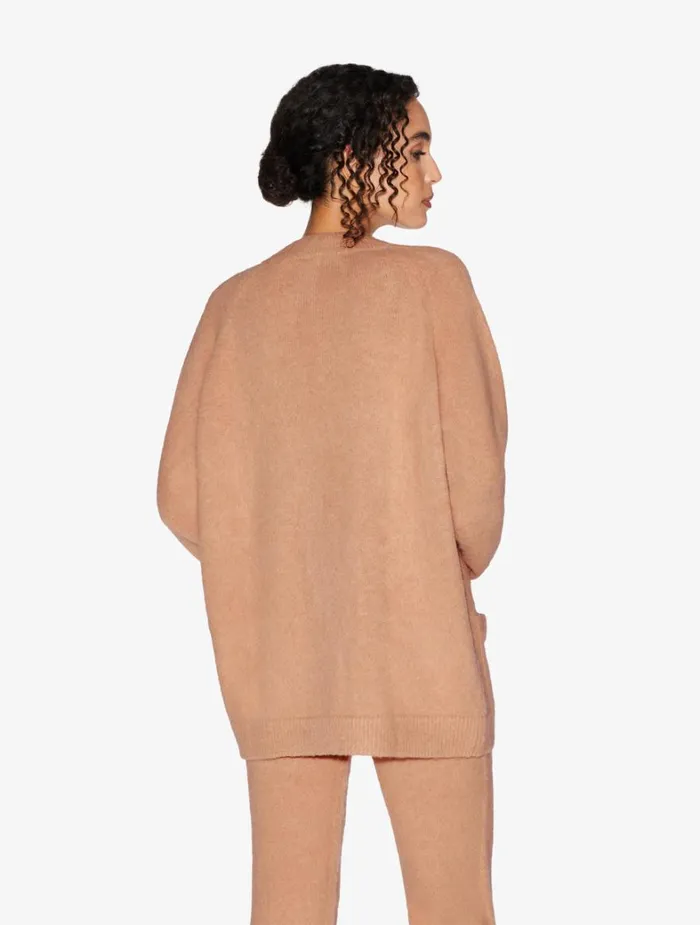 La Perla Alpaca Blend Cardigan In Camel Women Loungewear