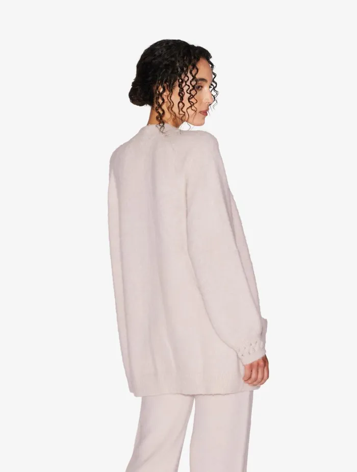 La Perla Alpaca Blend Cardigan In Powder Pink Women Loungewear