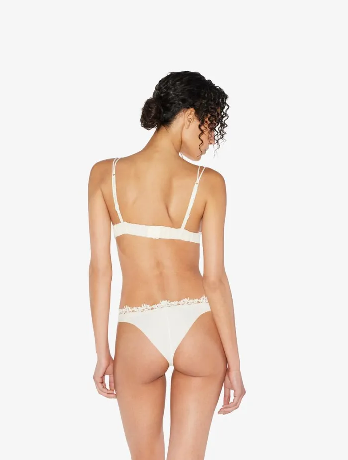 La Perla Brazilian Lycra Panties In OffWhite With Macrame Women Brazilian