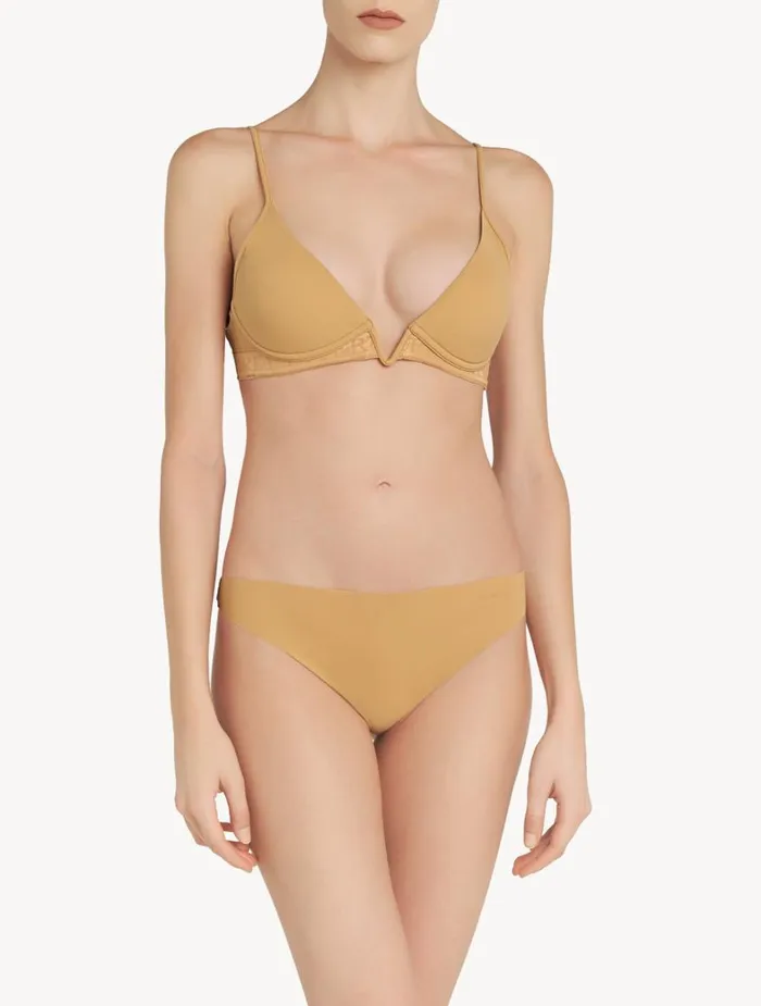 La Perla Hazelcoloured Nonwired Padded Triangle Vbra Women Bralette