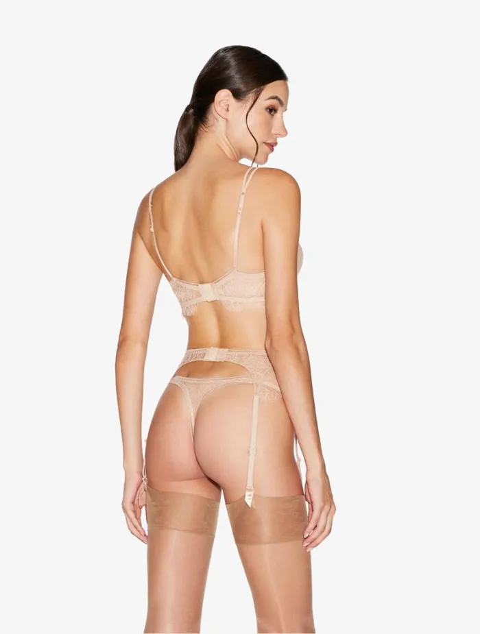 La Perla Lace Suspender Belt In Oak Blush Women Garter Belts