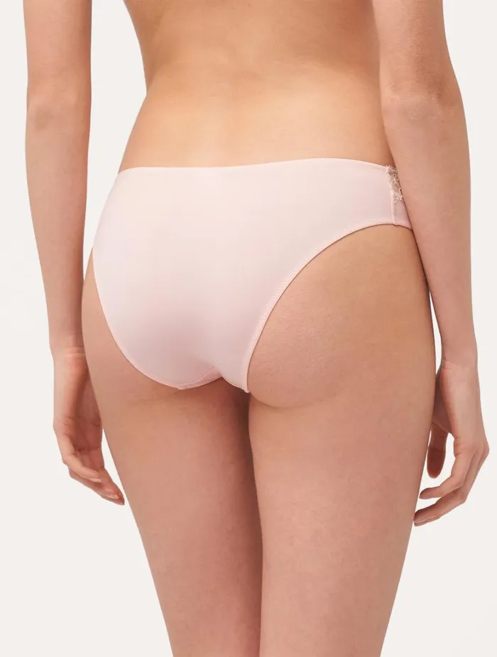 La Perla Luxury Lace MidRise Panties In Rose And Cream Women Midrise