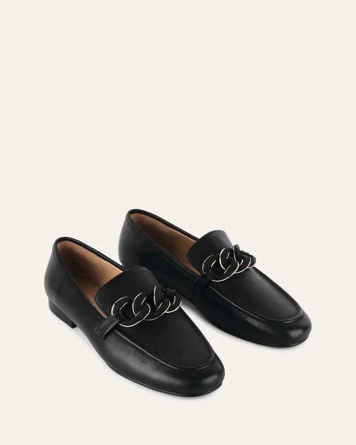 LACE UP and LOAFERS Women jomercer Easton loafers black leather LACE UP and LOAFERS Women jomercer Easton loafers black leather
