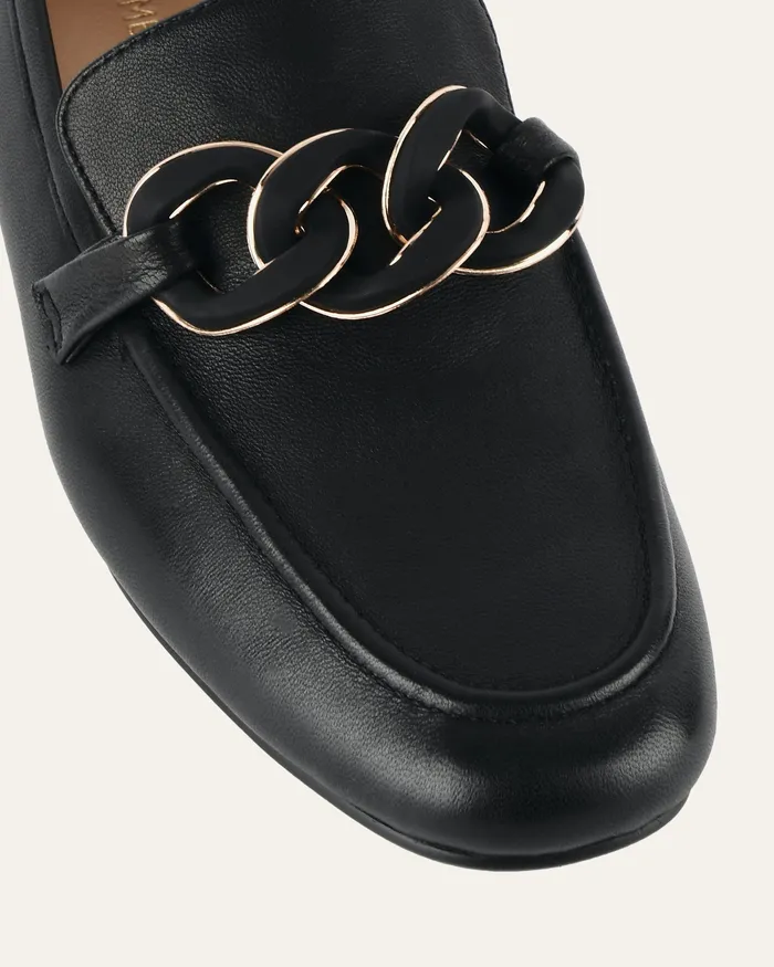 LACE UP and LOAFERS Women jomercer Easton loafers black leather LACE UP and LOAFERS Women jomercer Easton loafers black leather