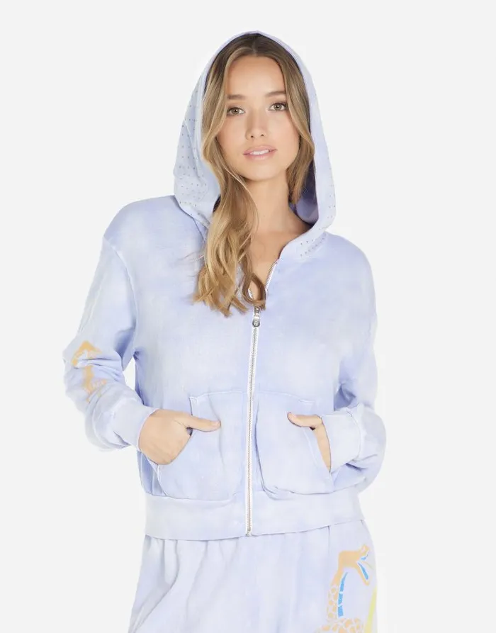 Lachelle Lightning Snake Sunfade Lavender Women Lauren Moshi Hoodies
