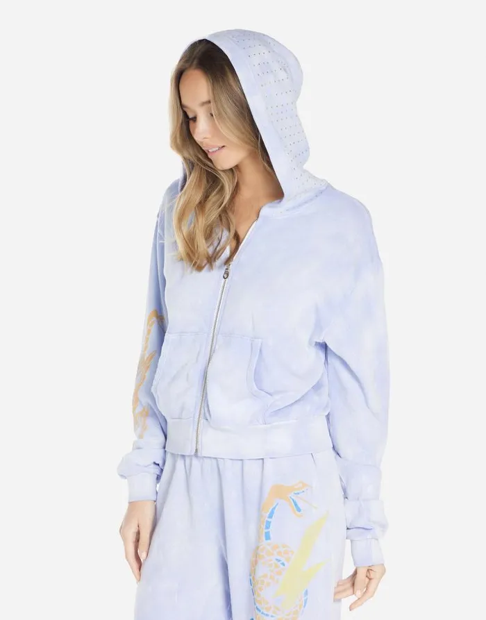 Lachelle Lightning Snake Sunfade Lavender Women Lauren Moshi Hoodies