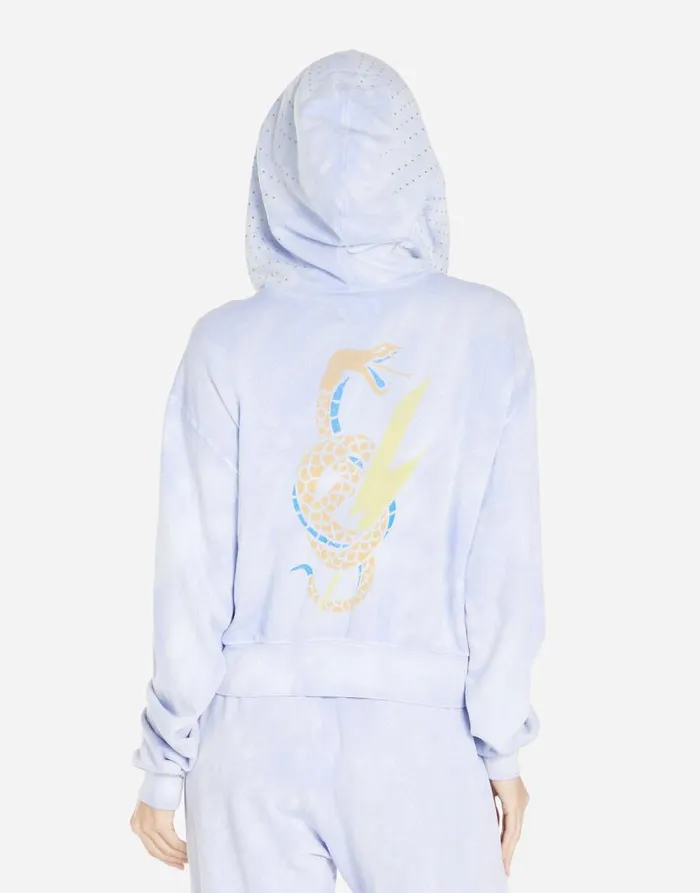 Lachelle Lightning Snake Sunfade Lavender Women Lauren Moshi Hoodies