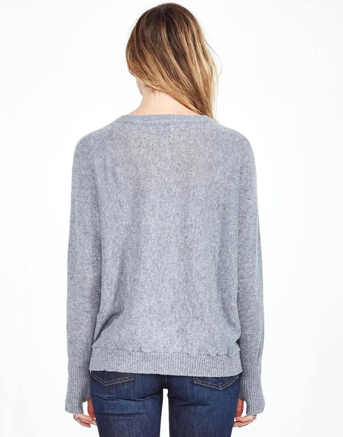 Ladona Vintage Peace Charcoal Women Lauren Moshi Sweaters and Knits