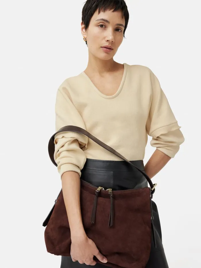 Large Trafalgar Shoulder Bag Burgundy Women Jigsaw Bags