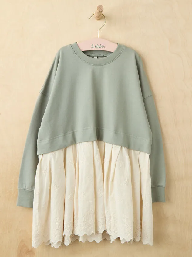 Laurel Sweatshirt Dress By Rylee Cru Laurelgreen Girl Altar039d State Dresses