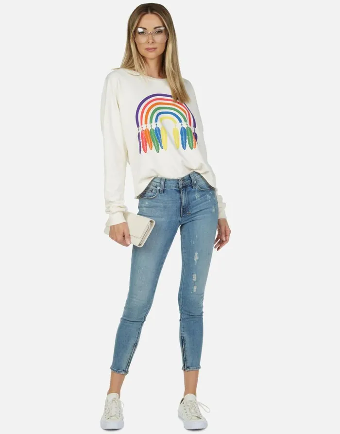 Lee Dream Rainbow Milk Women Lauren Moshi Long Sleeve
