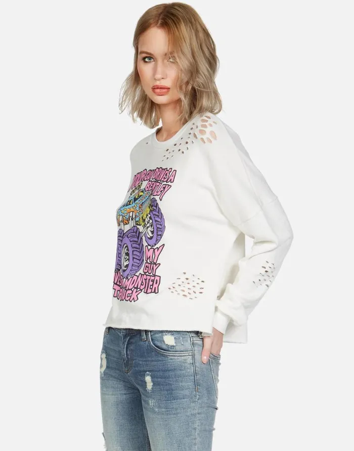 Lee Monster Truck Milk Women Lauren Moshi Long Sleeve