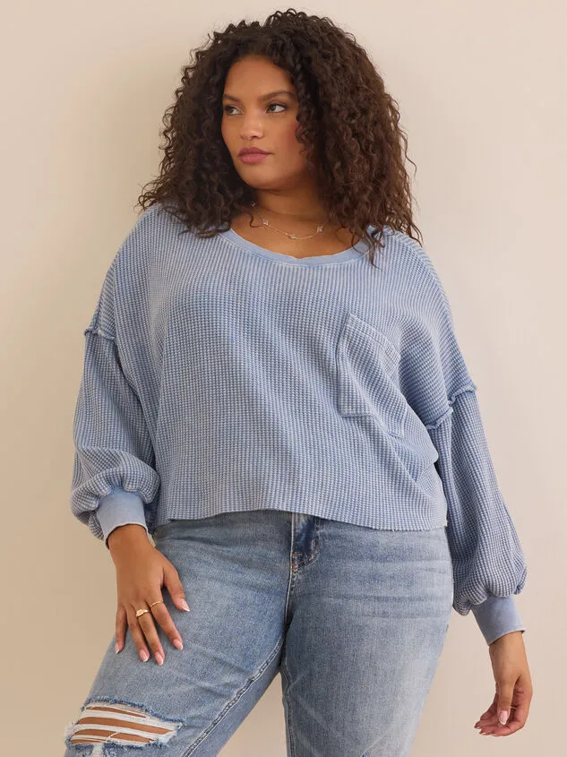 Lilia Cropped Thermal Shockingpink Women Altar039d State Tops