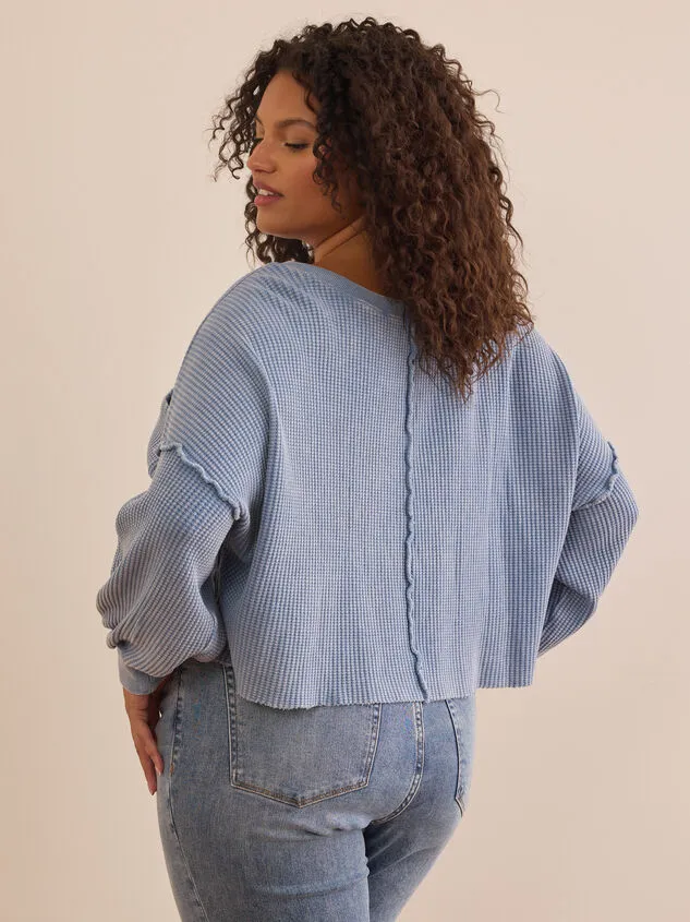 Lilia Cropped Thermal Shockingpink Women Altar039d State Tops Lilia Cropped Thermal Shockingpink Women Altar039d State Tops