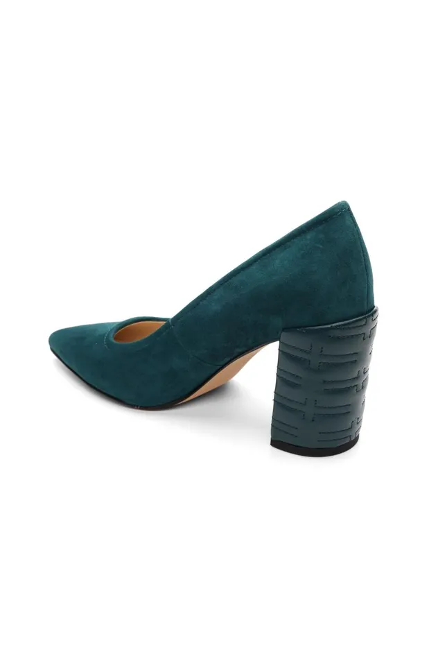 Liverpool Los Angeles Heels BOULEVARD ICON BLOCK PUMP Dark Forest 8211 Womens