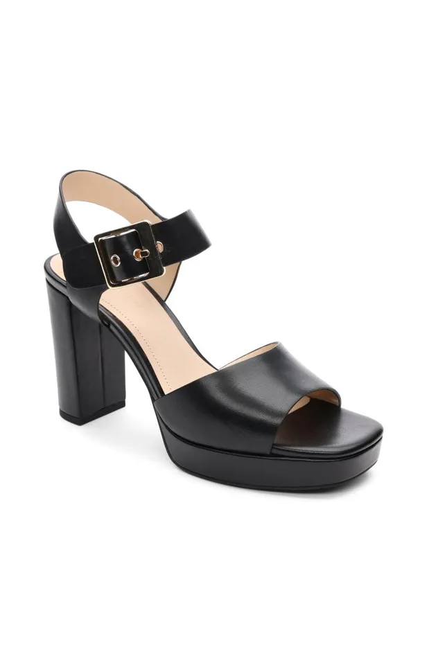 Liverpool Los Angeles Heels CELEBRITY ANKLE STRAP HEEL Black 8211 Womens