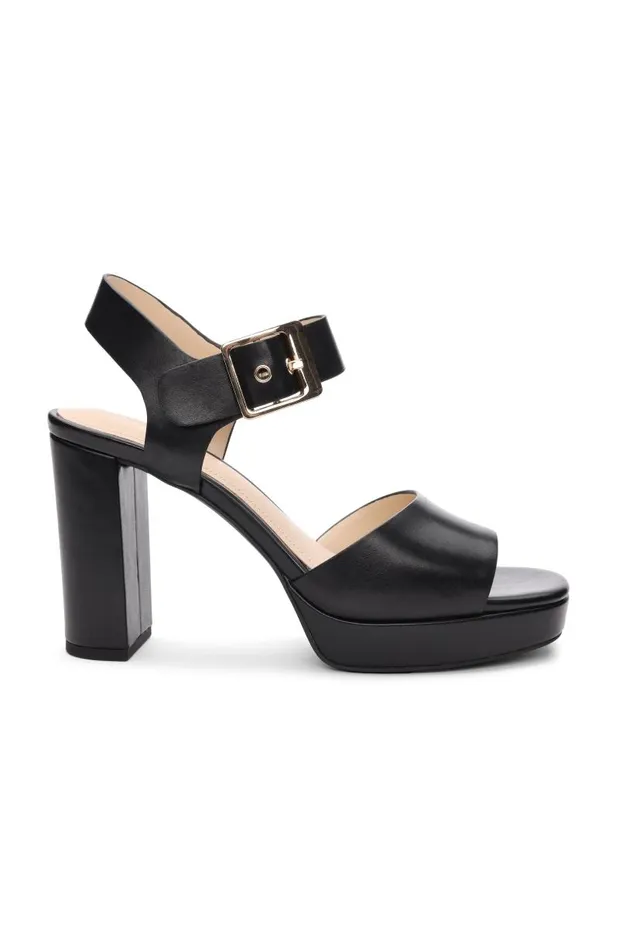 Liverpool Los Angeles Heels CELEBRITY ANKLE STRAP HEEL Black 8211 Womens
