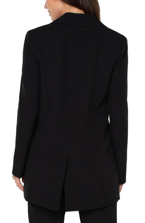 Liverpool Los Angeles Jackets BUTTON FRONT BOYFRIEND BLAZER Black 8211 Womens