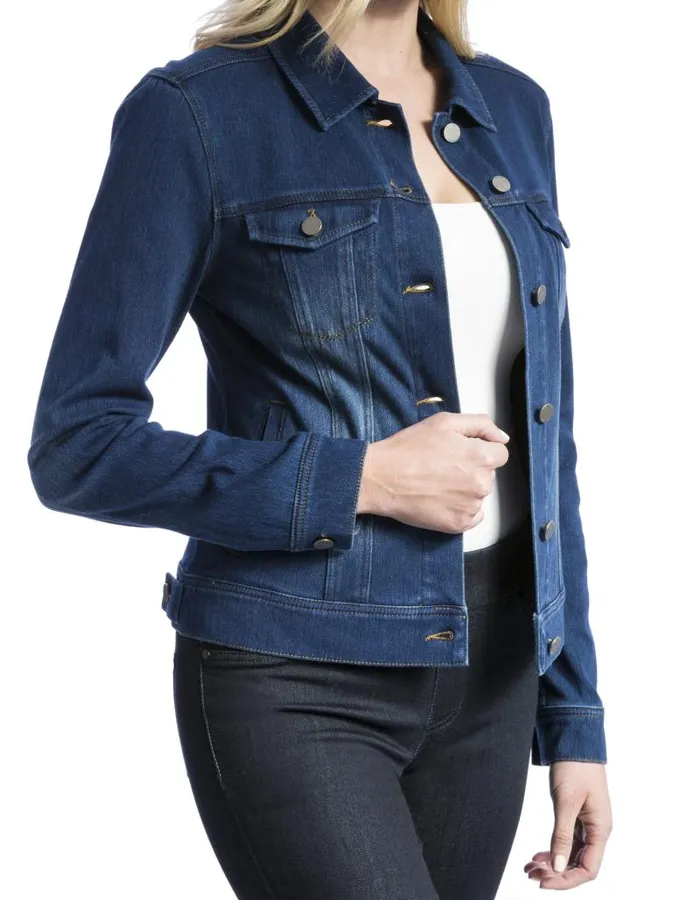 Liverpool Los Angeles Jackets CLASSIC JEAN JACKET Admiral Blue 8211 Womens
