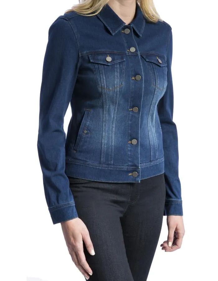 Liverpool Los Angeles Jackets CLASSIC JEAN JACKET Admiral Blue 8211 Womens