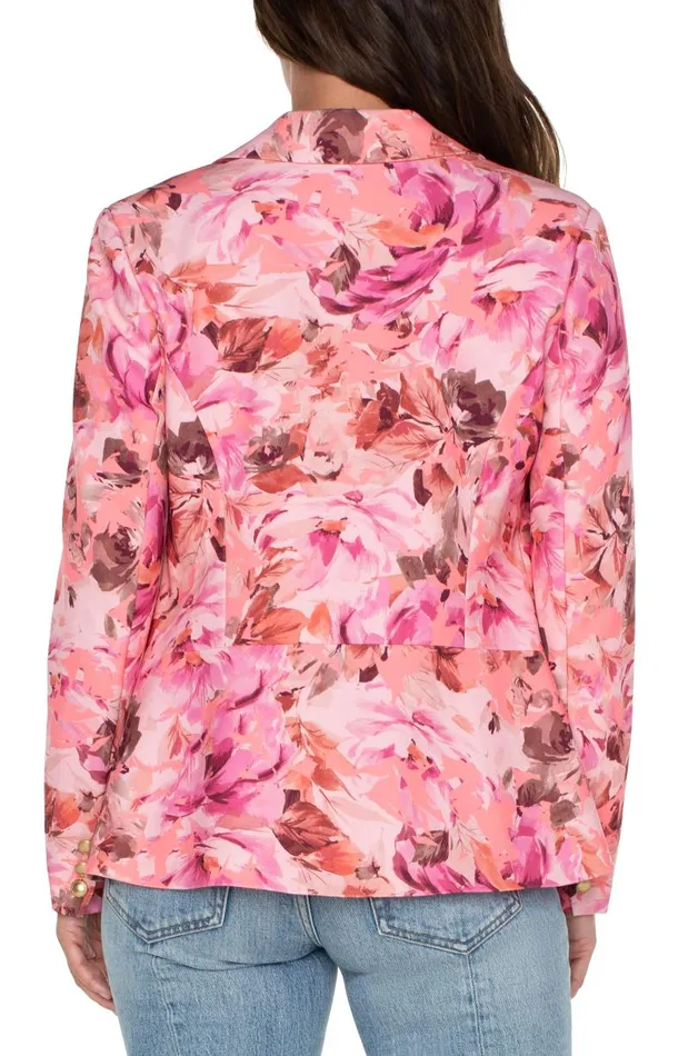 Liverpool Los Angeles Jackets NOTCH COLLAR BLAZER Pink Punch Rose 8211 Womens
