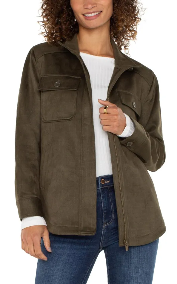 Liverpool Los Angeles Jackets UTILITY JACKET Olive 8211 Womens