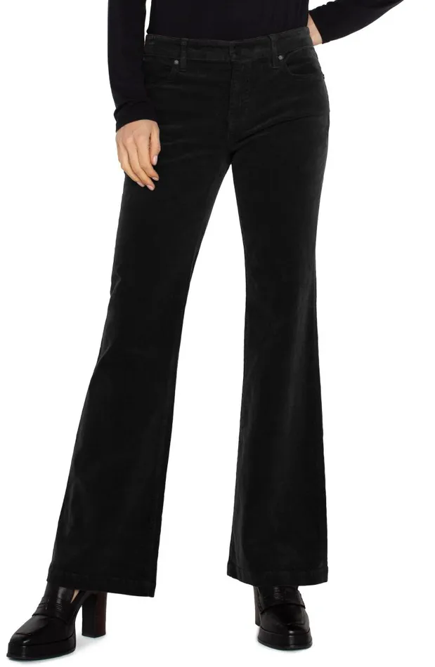 Liverpool Los Angeles Jeans HANNAH FLARE CORDUROY Onyx 8211 Womens