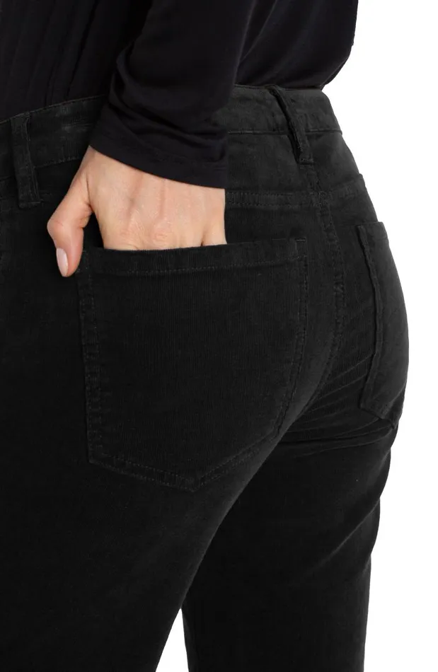 Liverpool Los Angeles Jeans HANNAH FLARE CORDUROY Onyx 8211 Womens