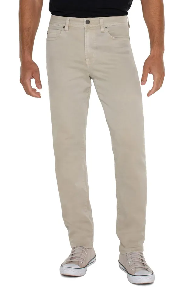 Liverpool Los Angeles Jeans KINGSTON MODERN STRAIGHT COLORED DENIM Dove 8211 Mens